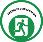 Exercice d'évacuation