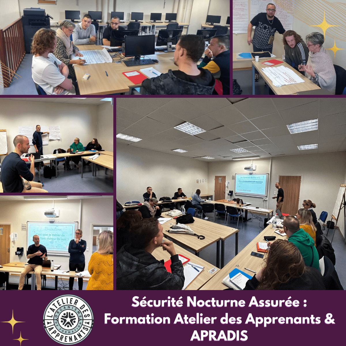 Sécurité Nocturne Assurée : Formation l'Atelier des Apprenants & APRADIS! 