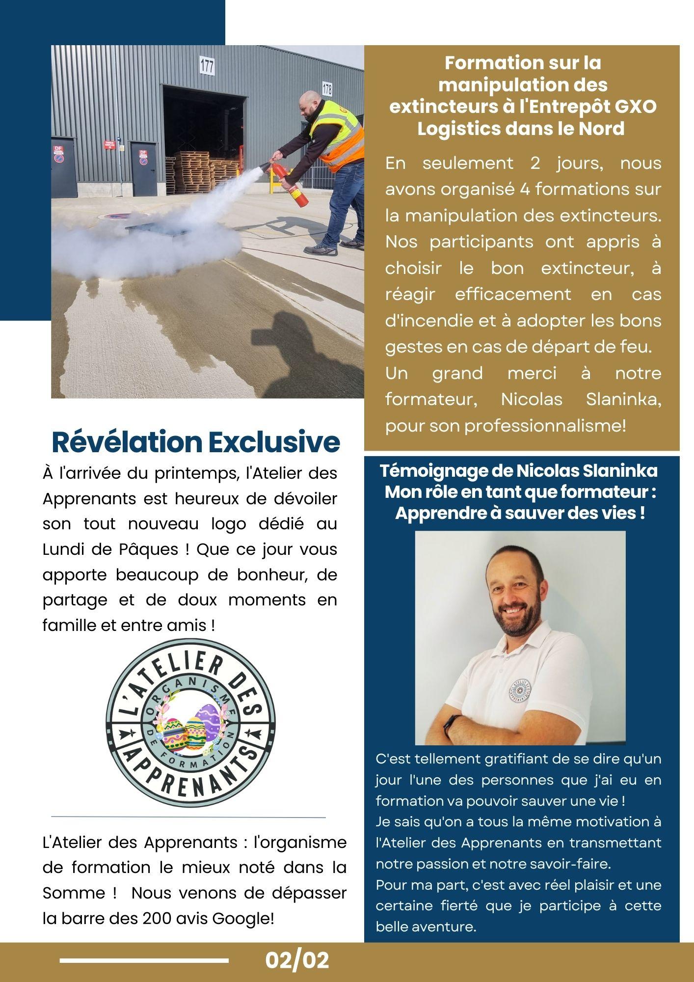 Newsletter de l'Atelier des Apprenants avril 2024