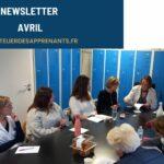 Newsletter de l'Atelier des Apprenants, le meilleur organisme de formation - Avril 2024