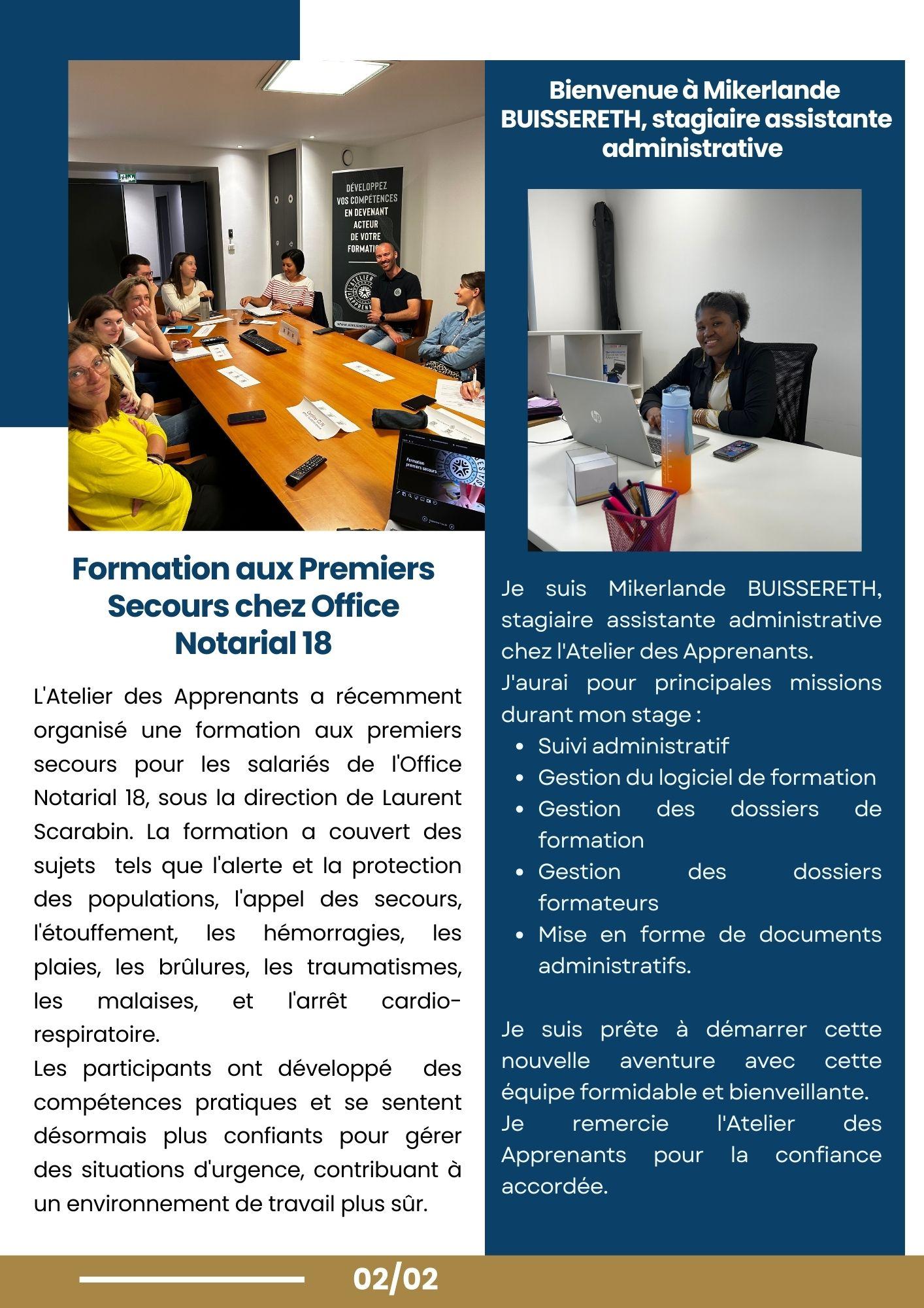 Newsletter Juin 2024 l'Atelier des Apprenants