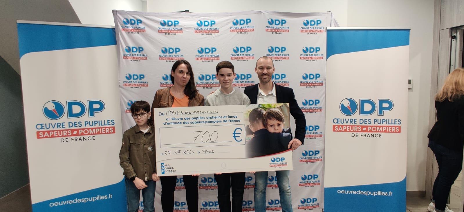 Laurent Scarabin a fait une donation d'un montant de 700€ le 29 mai à Paris, dans les locaux de l'ODP