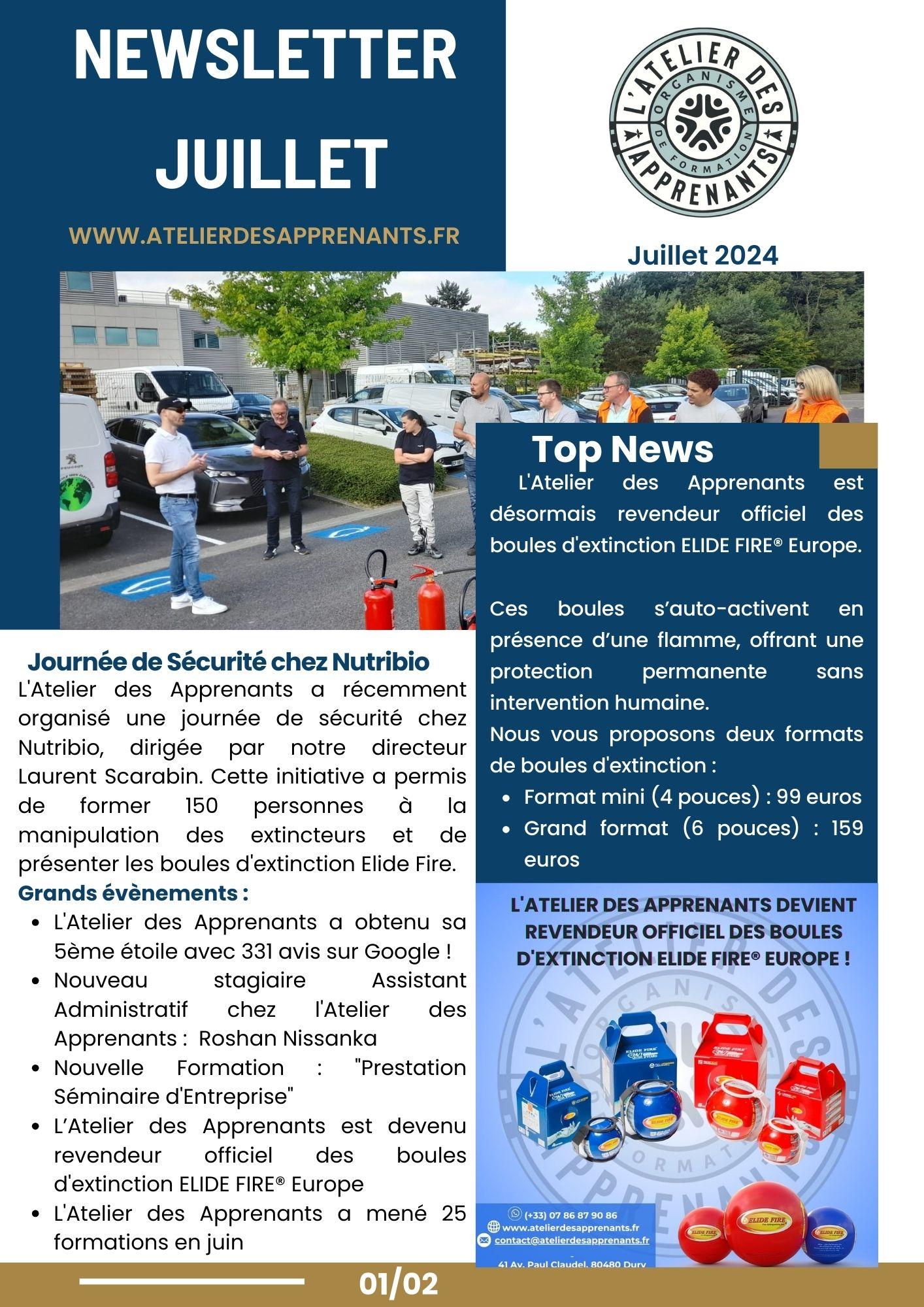 Newsletter juillet