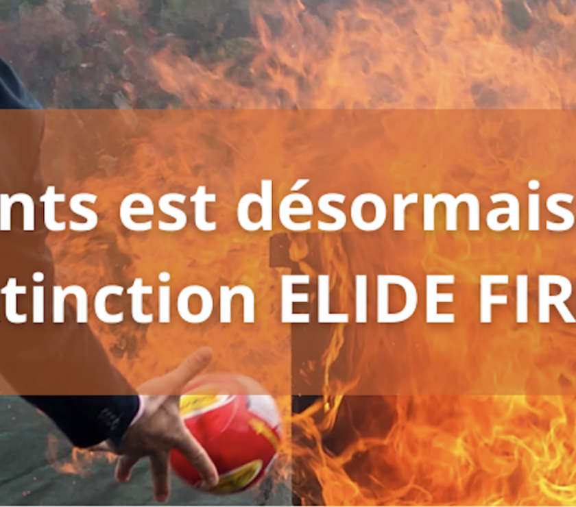 atelier des apprenants est désormais revendeur officiel des boules d'extinction elide fire