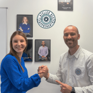 Orane Lépine et Laurent Scarabin de l'Atelier des Apprenants